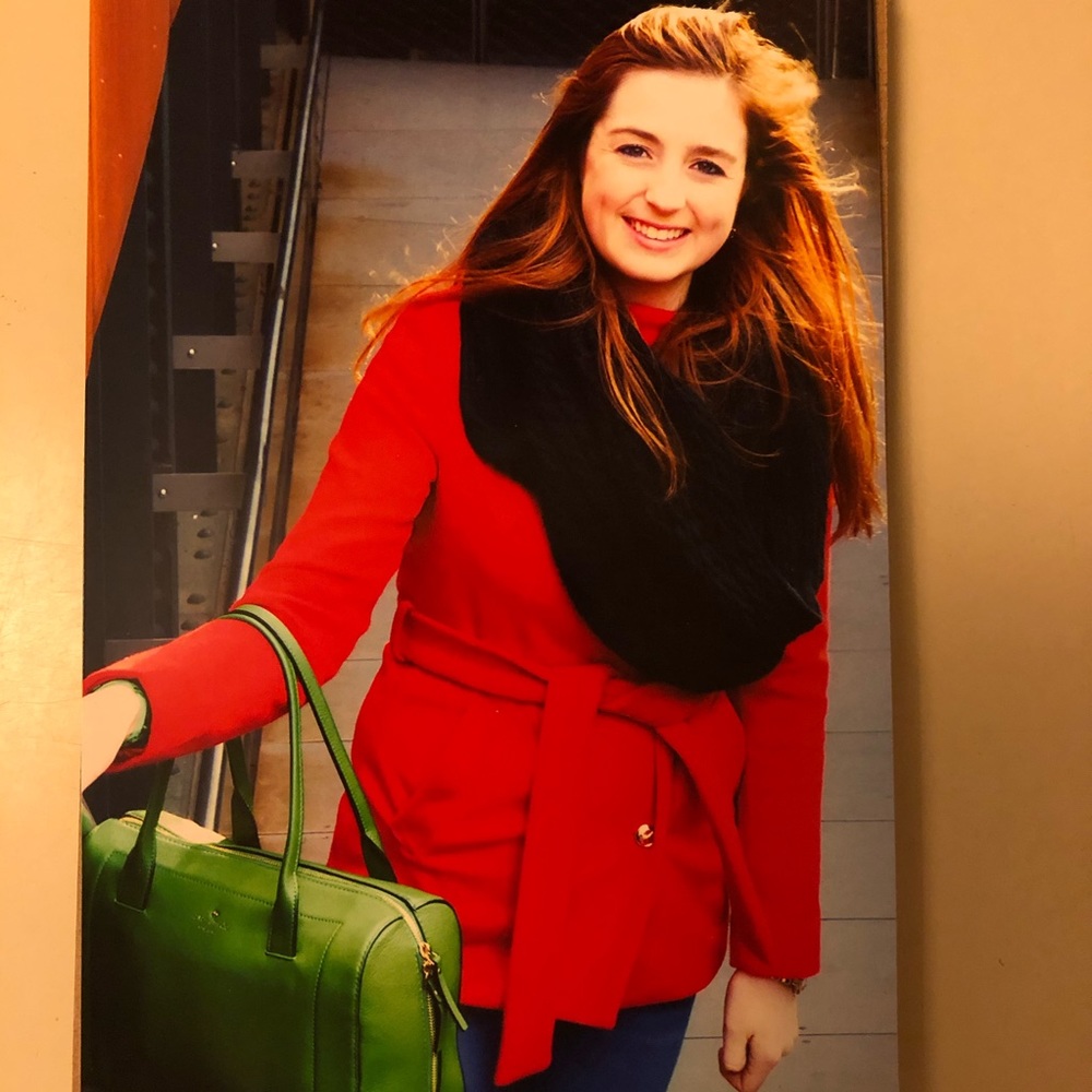 TOKKEBY Red Jacket Coat. Size S/M - Picture 2 of 8